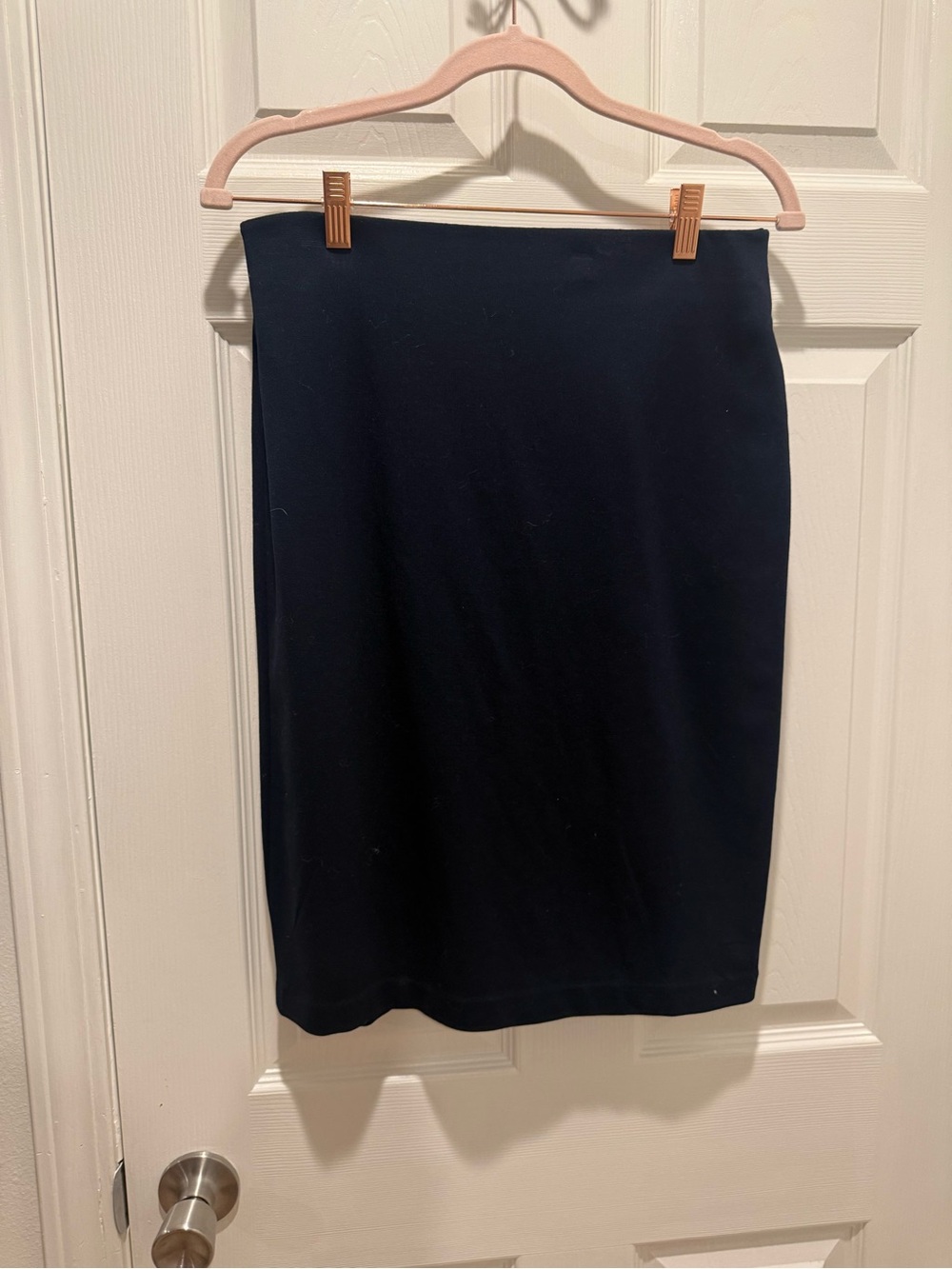 Philosophy Navy Stretch Pencil Skirt